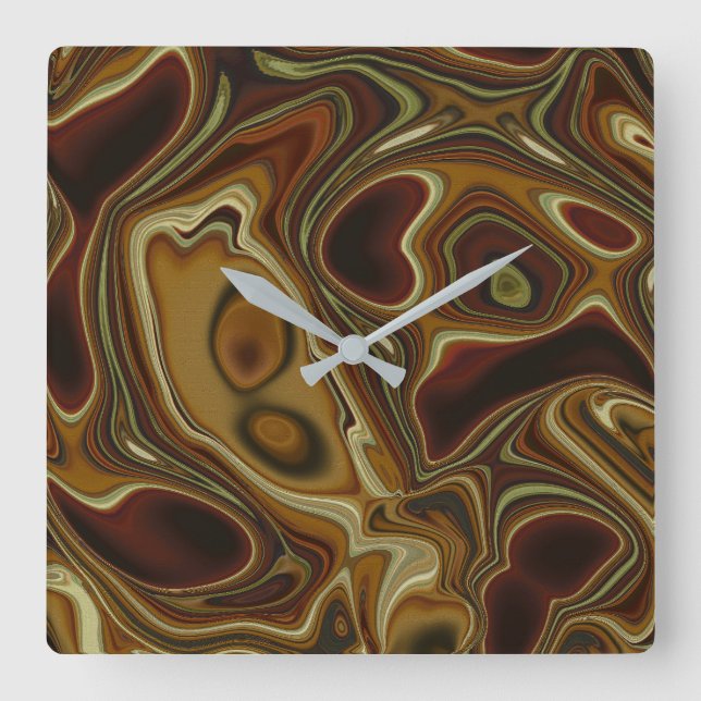 Totem Square Wall Clock (Front)