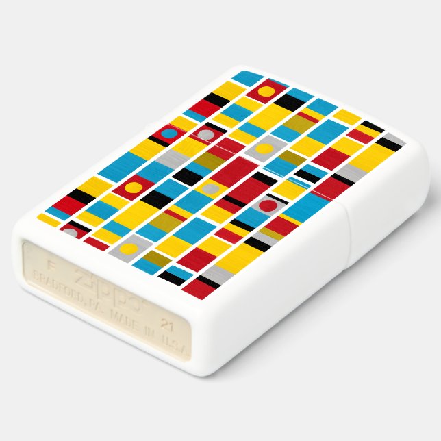 Totem Stripes Zippo Lighter (Angled)