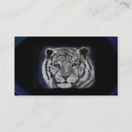 Customizable totem tiger business cards