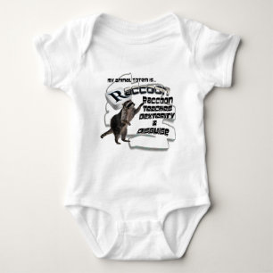 TOTEMS TOTEM RACCOON TEACHES DEXTERITY / DISGUISE BABY BODYSUIT