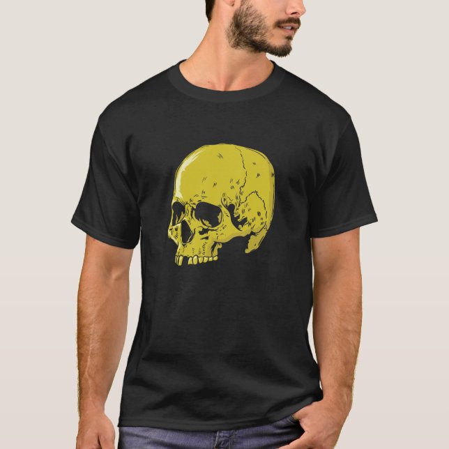Totenkopf aus Gold T-Shirt (Front)