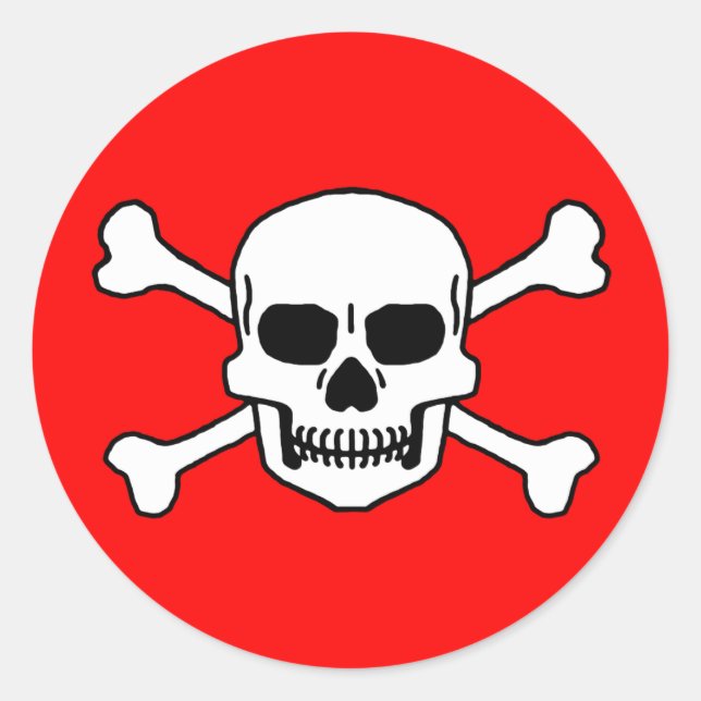 Totenkopf Classic Round Sticker (Front)