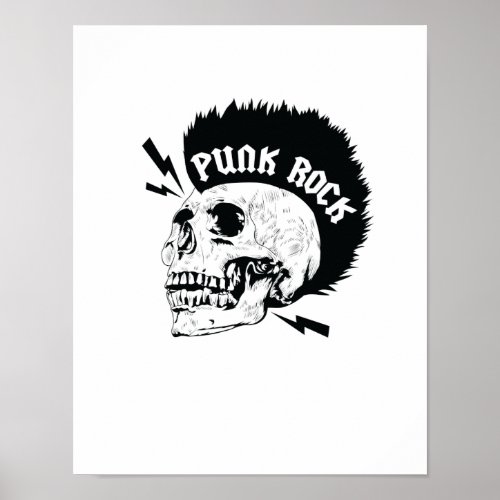 Totenkopf Punk Rock Poster
