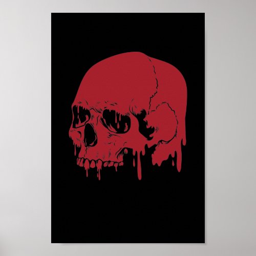 Totenkopf Streetart Graffiti Sprhkunst Poster