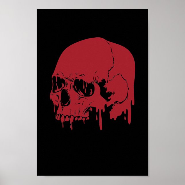Totenkopf Streetart Graffiti Sprühkunst Poster (Front)