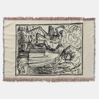 Totentanz, Dance of macabre (Holbein) Throw Blanket