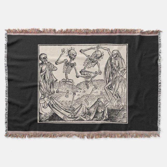 Totentanz / Dance of macabre Throw Blanket (Front)