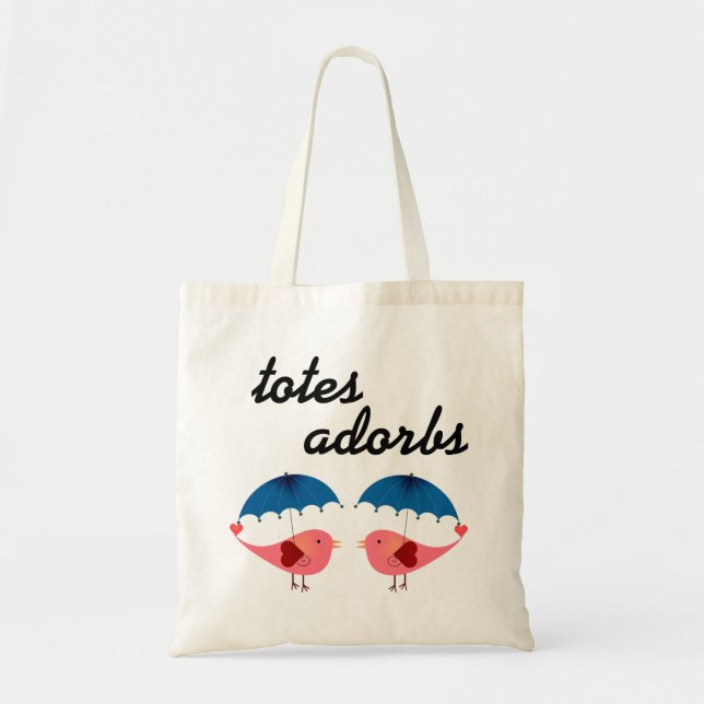 Totes Adorbs Cute Birds and Umbrellas (Front)