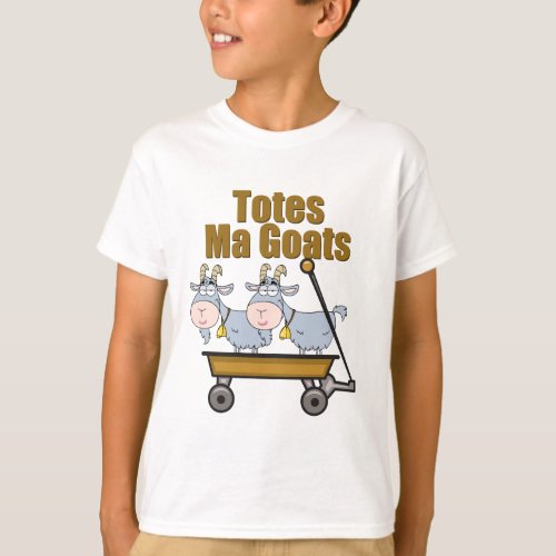 Totes Ma Goats Funny Farm Animal Pun Kids T_Shirt