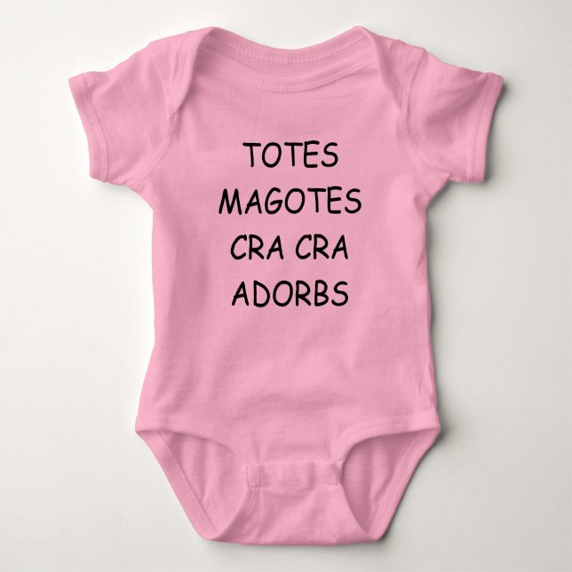 TOTES MAGOTES CRA CRA ADORBS BABY BODYSUIT (Front)