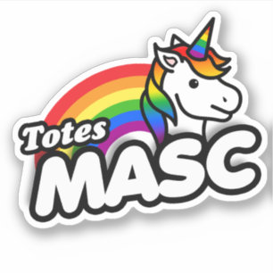 Totes masc sticker