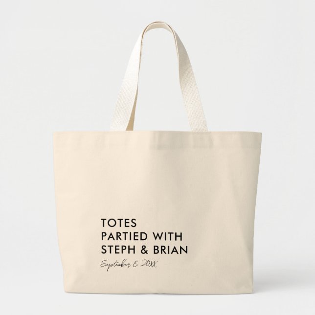 Totes Partied with Couple, Wedding Welcome Bag (Front)