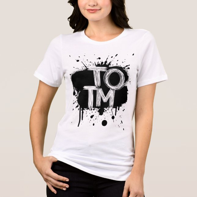 TOTM_scribble paint Tri-Blend Shirt (Front)