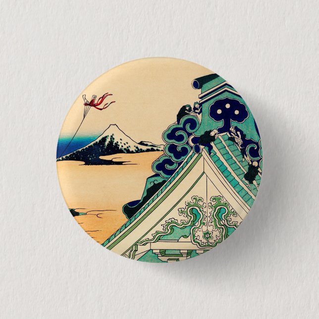 Toto Asakusa Honganji by Katsushika Hokusai Button (Front)