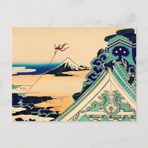 Toto Asakusa Honganji by Katsushika Hokusai Postcard