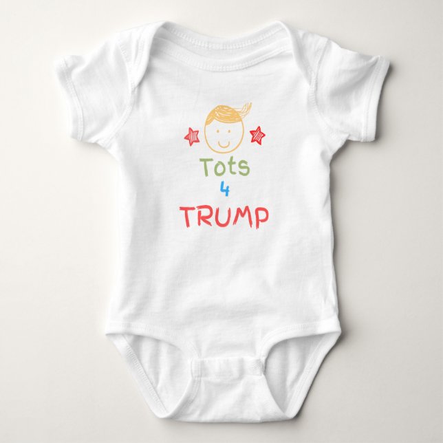 Tots for Trump Baby Bodysuit (Front)