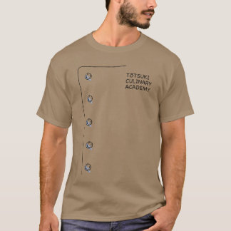 Totsuki Culinary Academy Anime Manga Cosplay Shoku T-Shirt