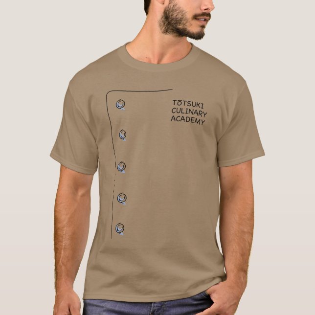 Totsuki Culinary Academy Anime Manga Cosplay Shoku T-Shirt (Front)