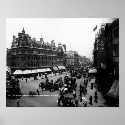 Tottenham Court Road from Oxford Street Poster