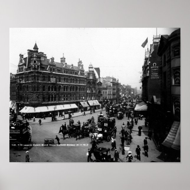 Tottenham Court Road from Oxford Street, Poster (Front)