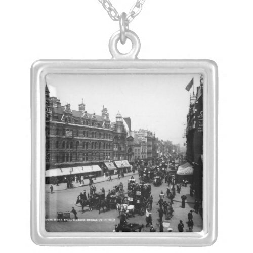 Tottenham Court Road from Oxford Street Silver Plated Necklace