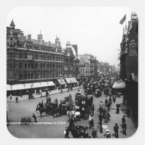 Tottenham Court Road from Oxford Street Square Sticker