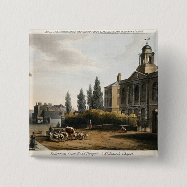 Tottenham Court Road Turnpike Button (Front)