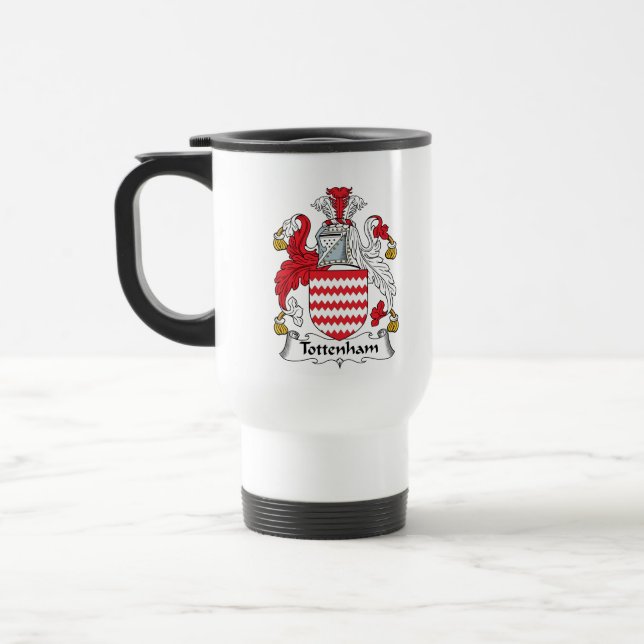 Tottenham Family Crest Travel Mug (Left)