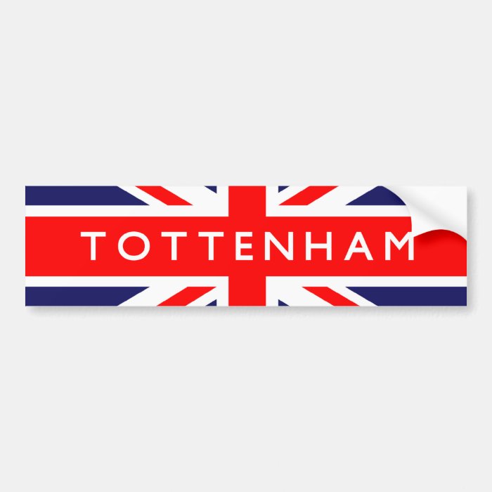 Tottenham UK Flag Bumper Stickers