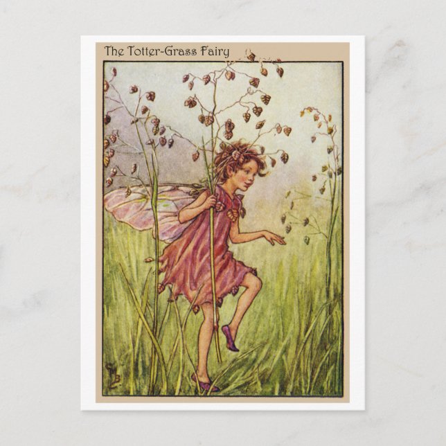 Totter-Grass Fairy Postcard (Front)