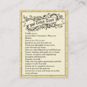 Totus Tuus Prayer Pope St. John Paul II Holy Cards