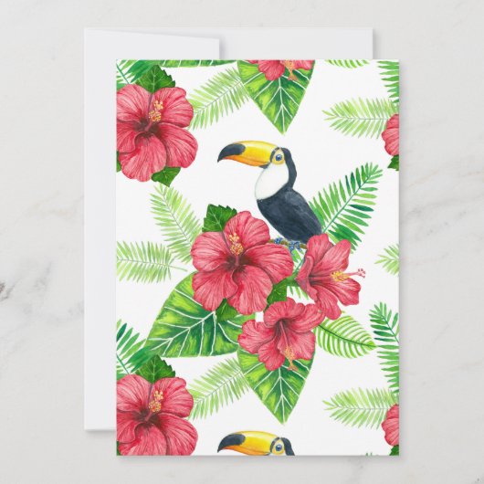 Toucan and tropical bouquet (Front)