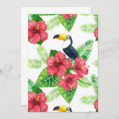 Toucan and tropical bouquet (Front/Back)
