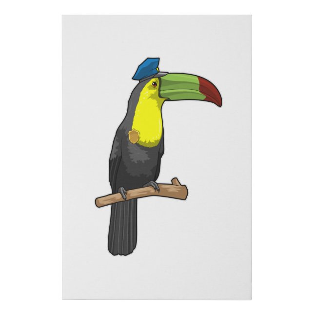 Toucan as Police officer Police Faux Canvas Print (Front)
