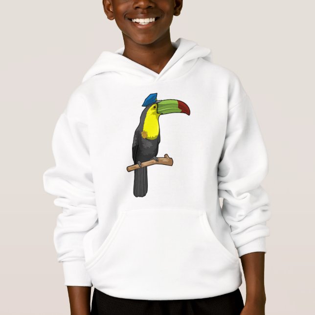 Toucan as Police officer Police Hoodie (Front)