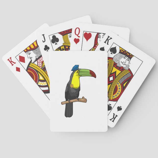 Toucan as Police officer Police Poker Cards (Back)