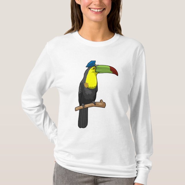 Toucan as Police officer Police T-Shirt (Front)