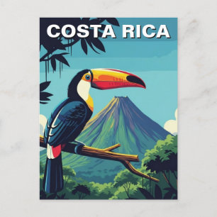 Toucan at Arenal Volcano Costra Rica Travel Postcard