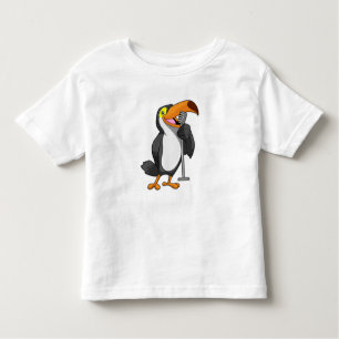 Toucan at Music with Microphone Toddler T-shirt