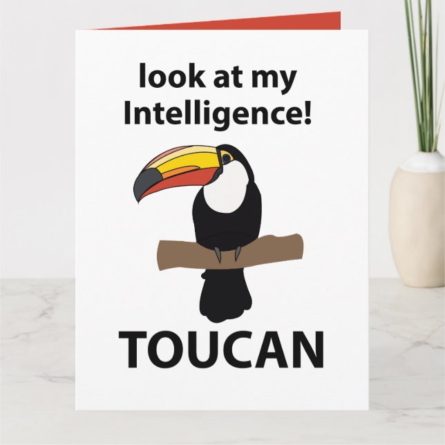 Toucan Bird Cute Funny Card (Front)