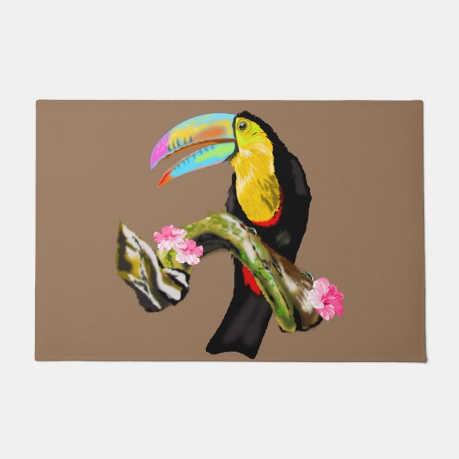 Toucan Bird Doormat - Your Colors (Front)
