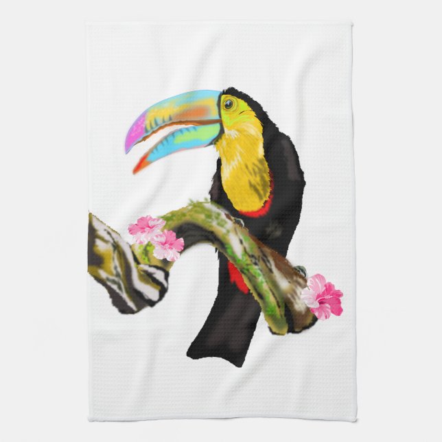 Toucan Bird Kitchen Towel Toco (Vertical)
