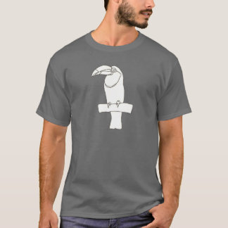 Toucan Bird Outline Drawing on t-shirts
