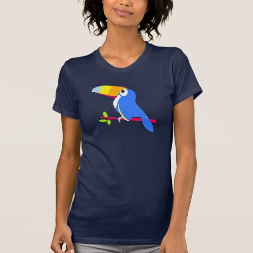 Toucan bird simple graphic art t_shirt