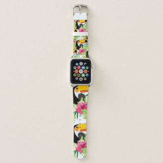 Toucan Bird Tropical Pattern Trendy Modern Apple Watch Band