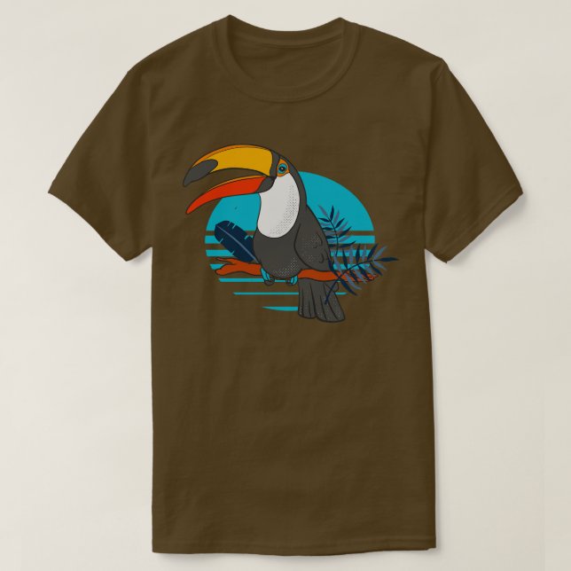 Toucan Bird Tropical Rainforest Animal T-Shirt (Design Front)