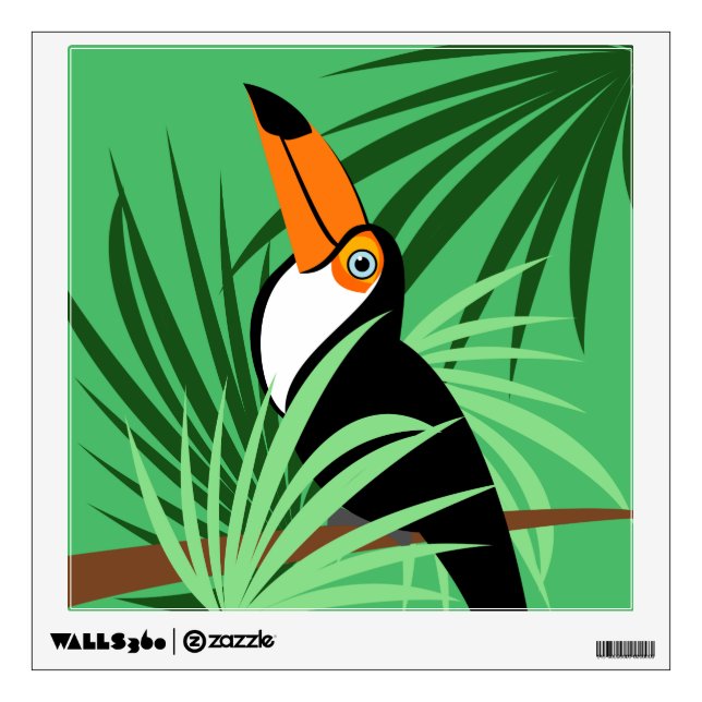 Toucan Bird Wall Sticker (Front)