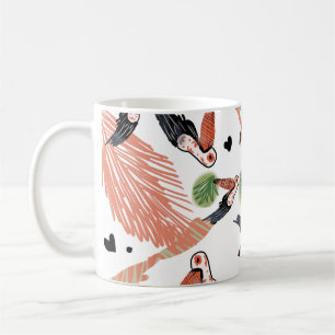 Toucan Birds Summer Tropical Greenery Art Coffee Mug