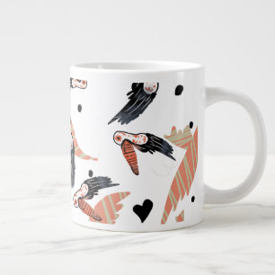 Toucan Birds Summer Tropical Greenery Art Giant Coffee Mug