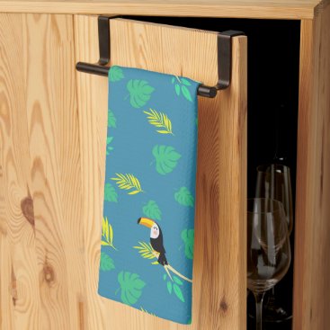 Toucan Blue and Green Tropical Rainforest Kitchen Towel Toucan Blue and Green Tropical Rainforest Kitchen Towel